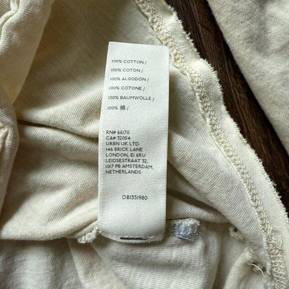 Free People We The Free Puff Shoulder ‘Clover’ Cotton Top – Cream M - Picture 9 of 9